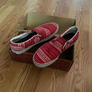 Vans Christmas Print Slip On - 9